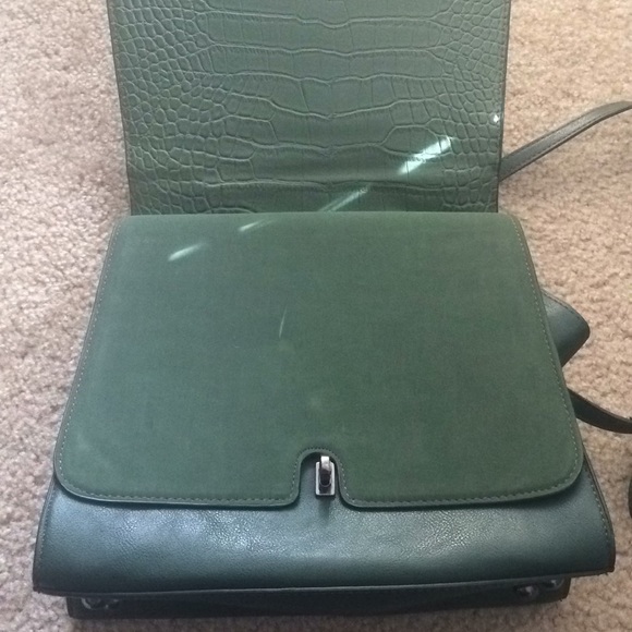 Fiorelli Green Crocodile Satchel - Picture 3 of 5